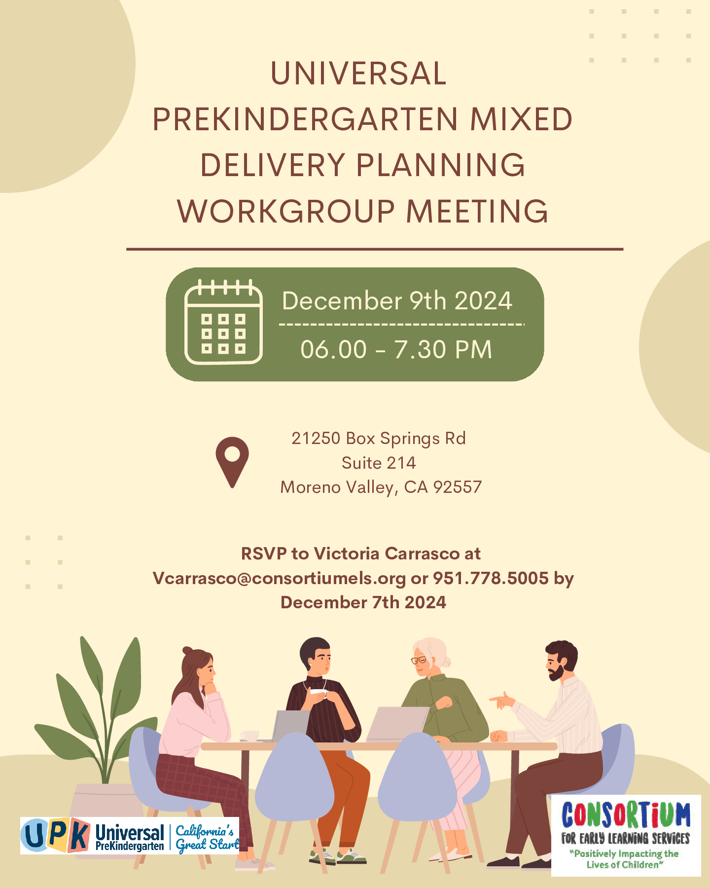 Universal PreKindergarten Mixed Delivery Consortium For Early